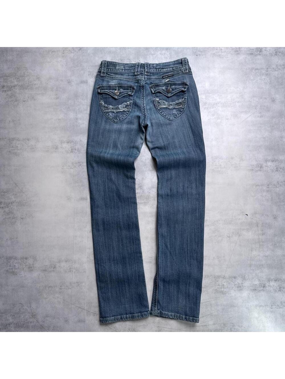 Y2K Angel Premium 00s Grunge Long Flared Denim jeans